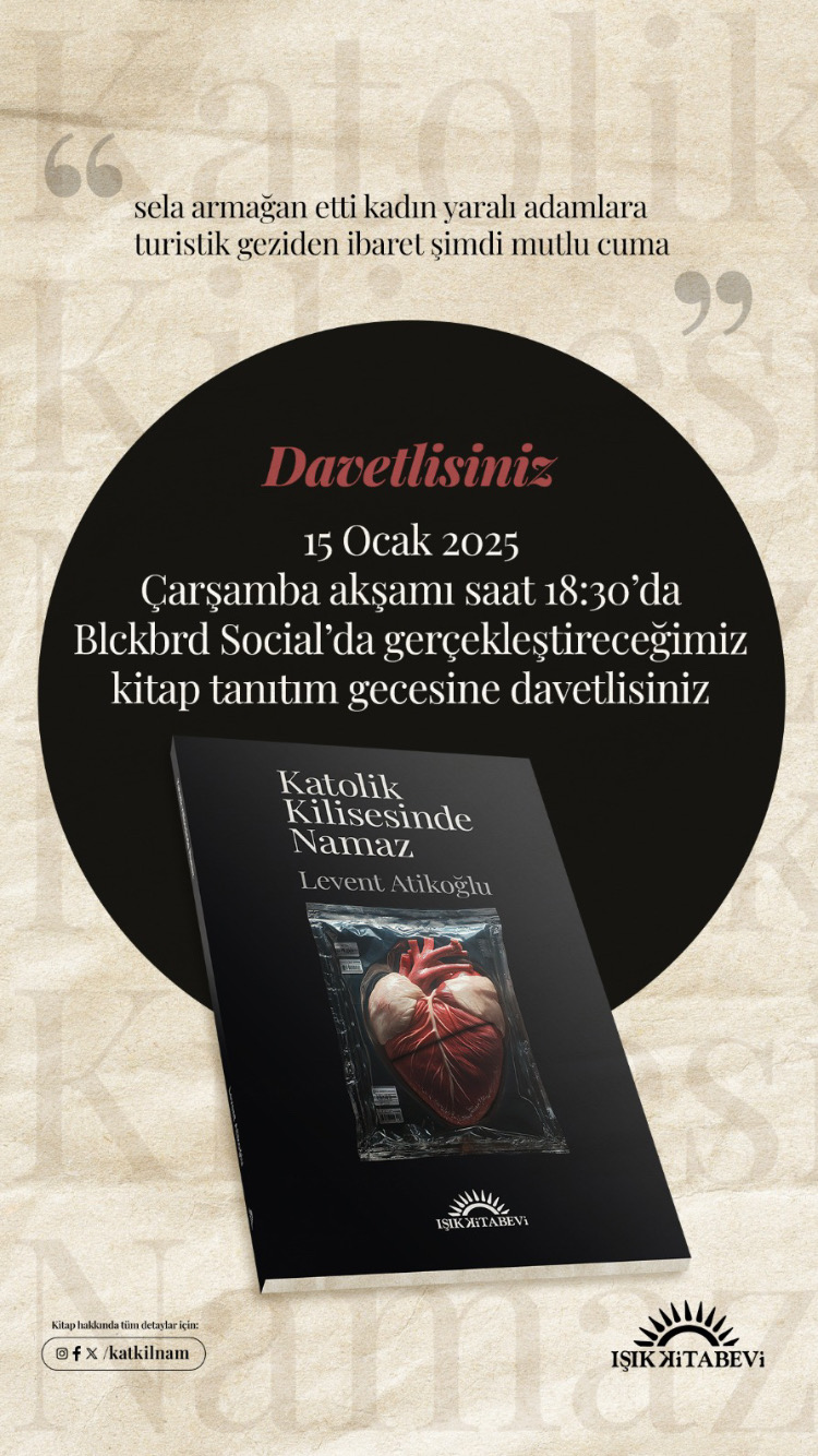 “Katolik Kilisesinde Namaz” yarın akşam tanıtılıyor