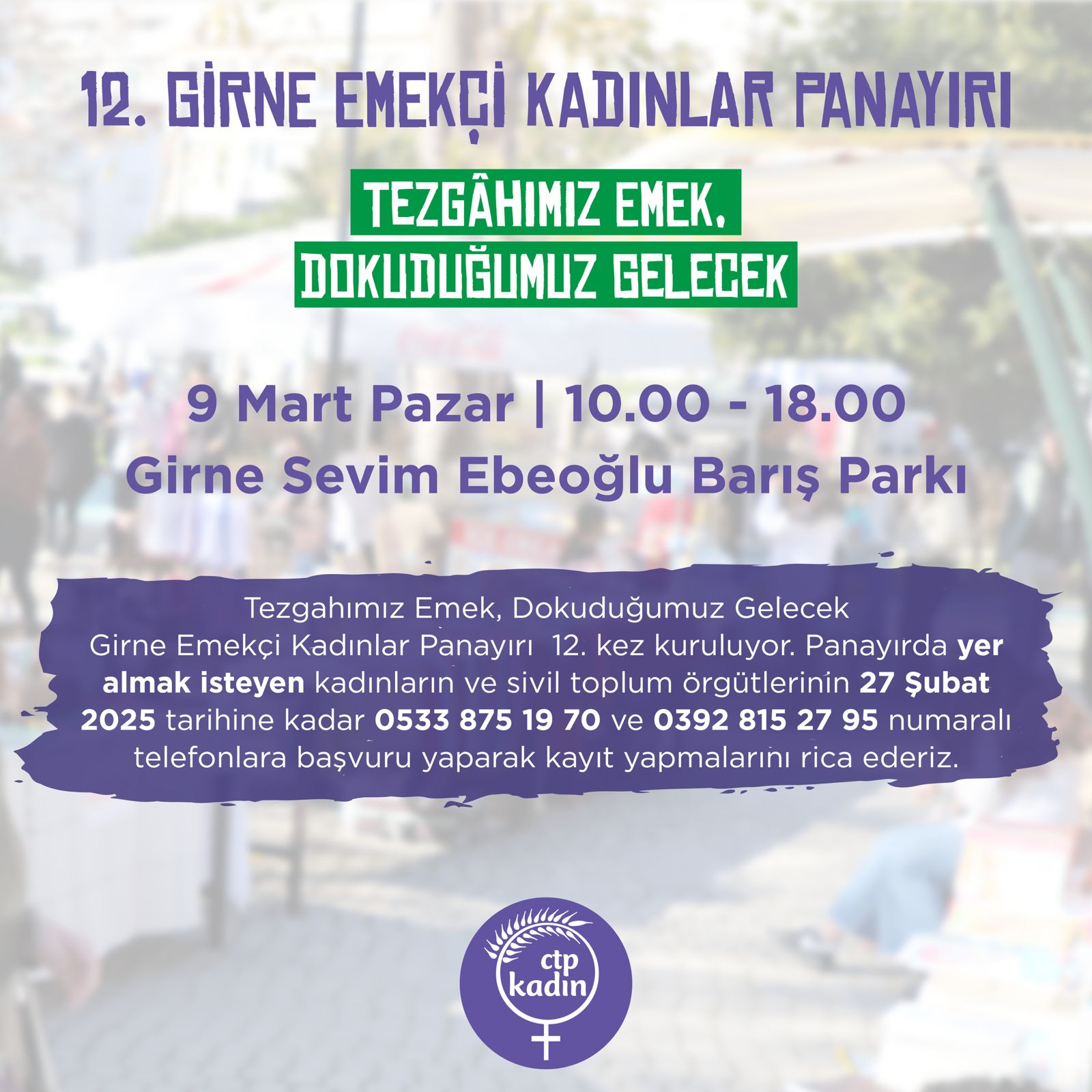 12. Emekçi Kadınlar Panayırı 9 Mart’ta…