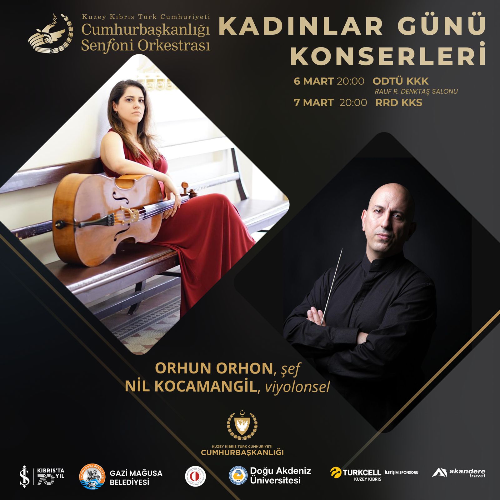Cumhurbaşkanlığı Senfoni Orkestrası’ndan Dünya Kadınlar Günü konserleri…