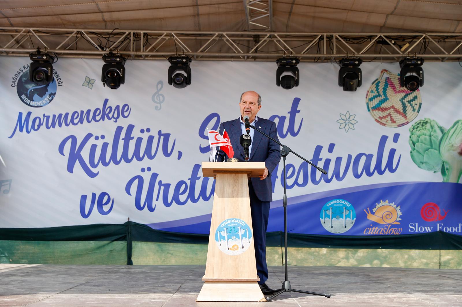 Cumhurbaşkanı Tatar: “Kültürümüzle ve sanatımızla biz ayrı bir halkız”
