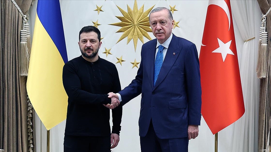 Erdoğan, Zelenskiy ile bir araya geldi
