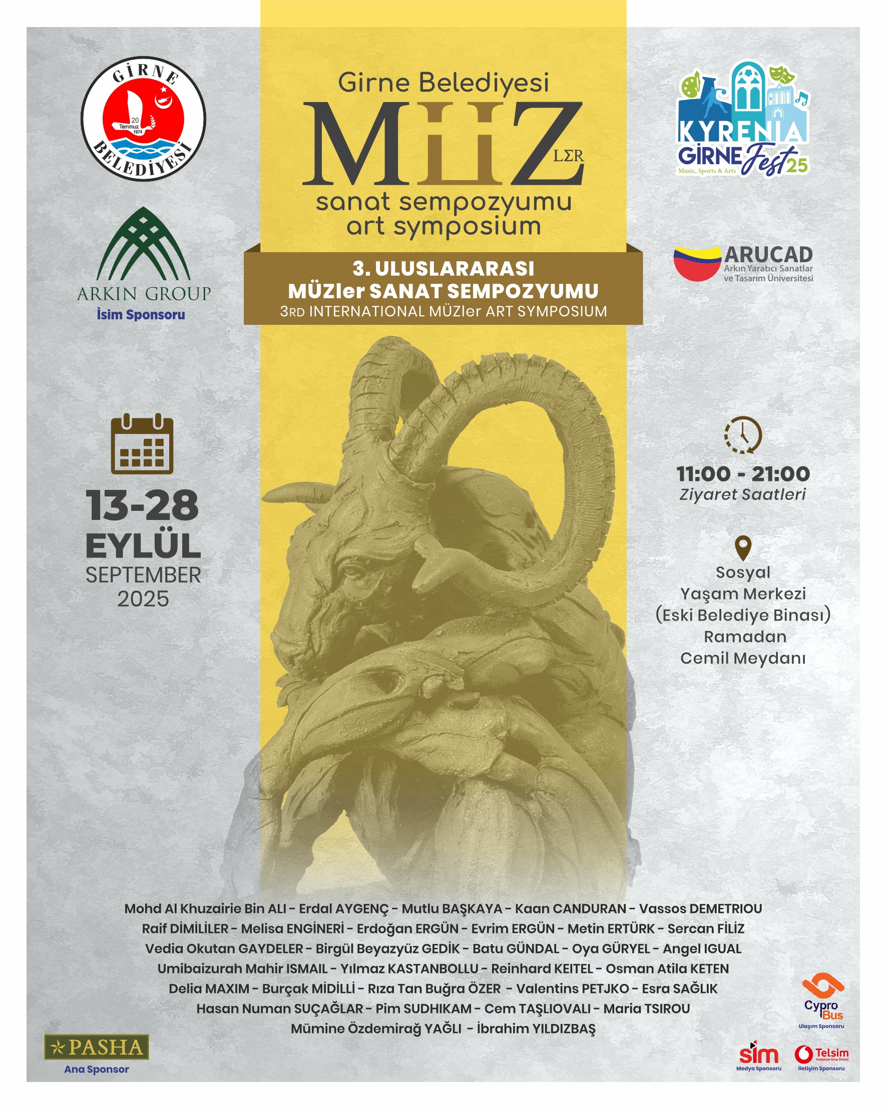 3. Uluslararası MÜZ-ler Sanat Sempozyumu 13 – 28 Eylül tarihleri arasında gerçekleştirilecek