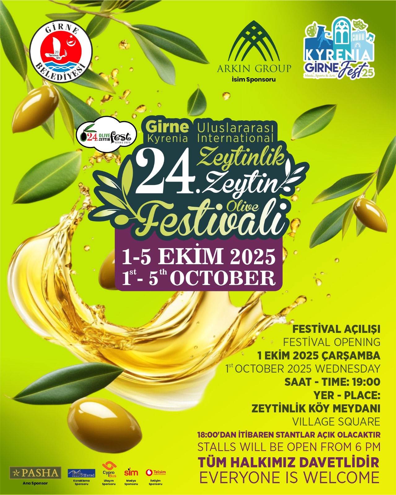 24’üncü Uluslararası Zeytin Festivali başlıyor