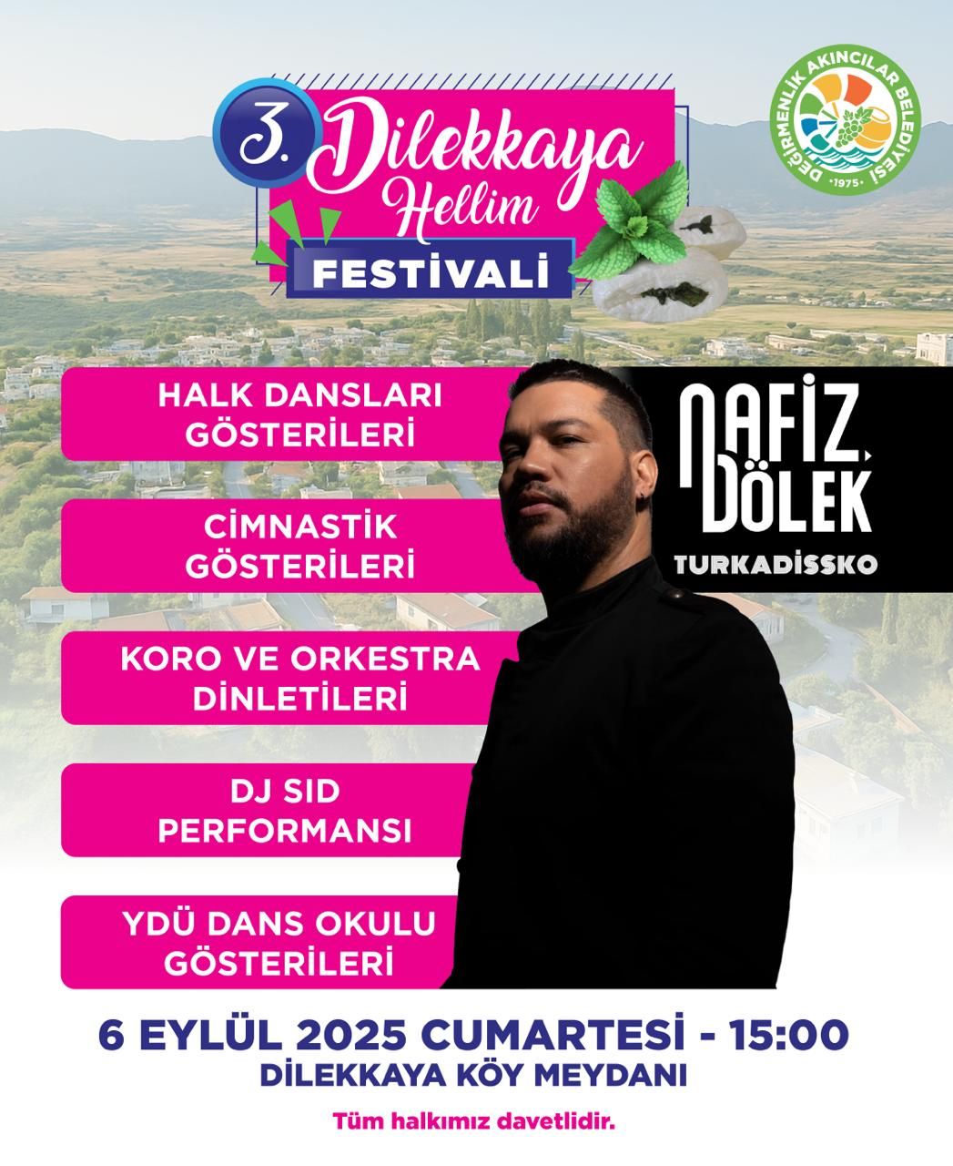 3. Dilekkaya Hellim Festivali, 6 Eylül’de…