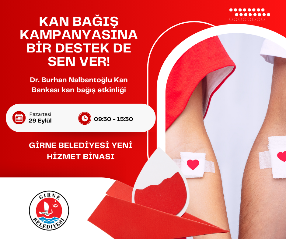 Girne Belediyesi’nden kan bağışı kampanyası
