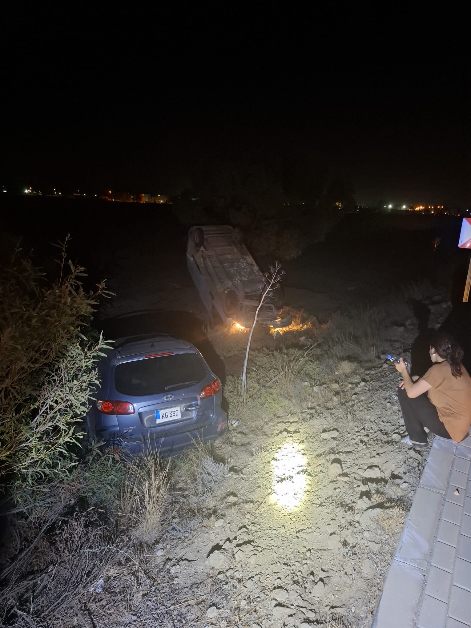 İskele -Gazimağusa anayolunda trafik kazası.. 1 yaralı