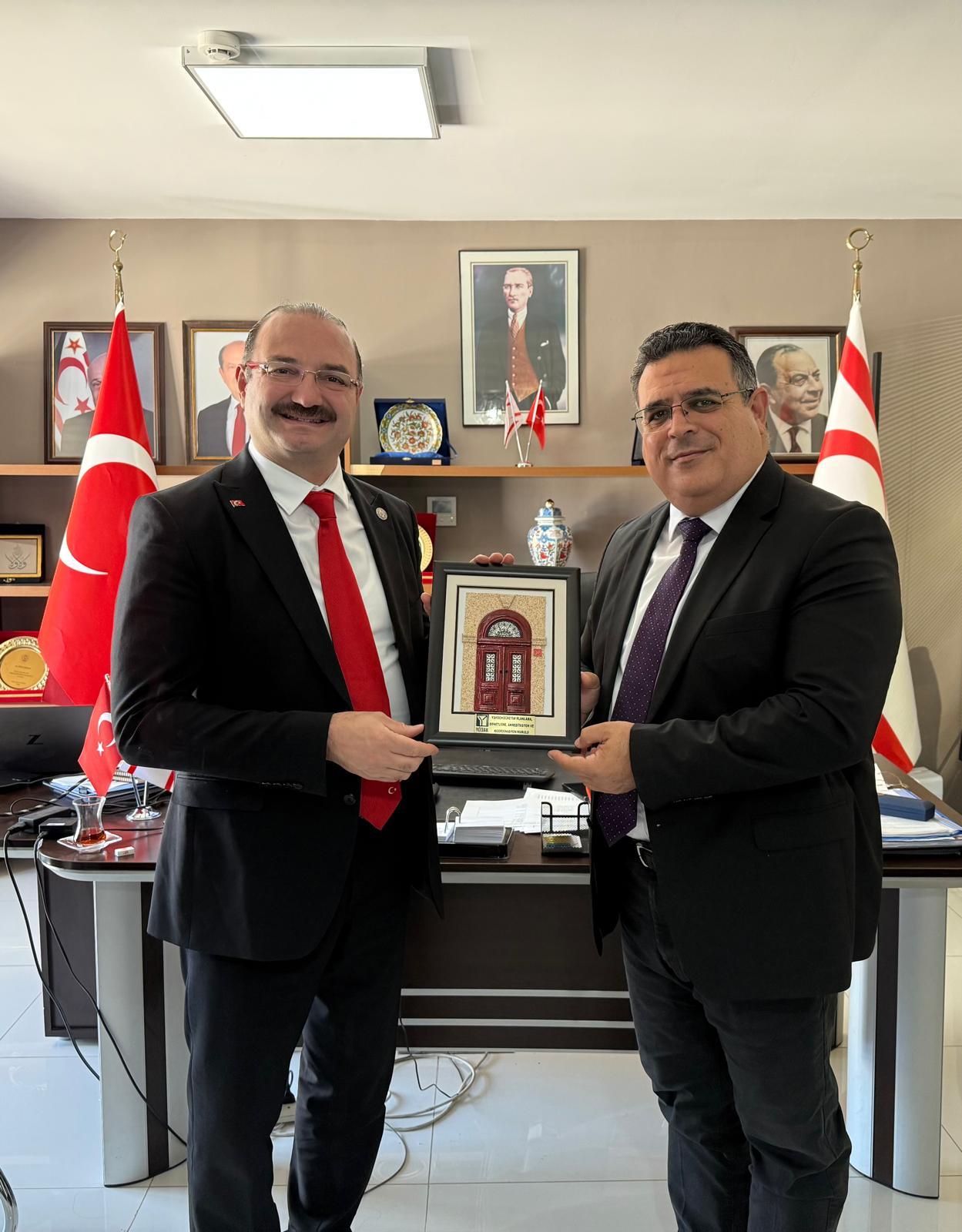 YÖDAK Başkanı, Atatürk Üniversitesi rektörünü kabul etti