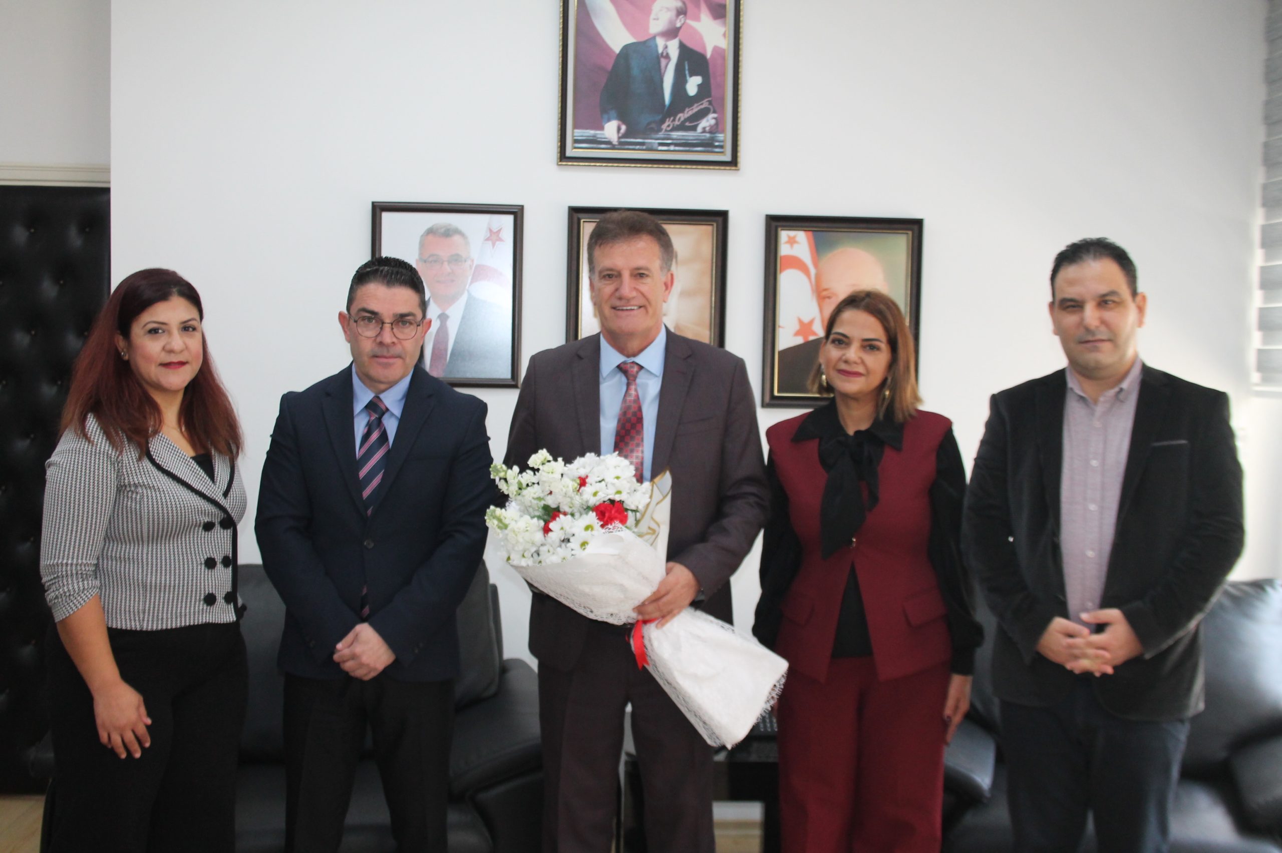 Arıklı, KKTC Memur-Sen heyetini kabul etti