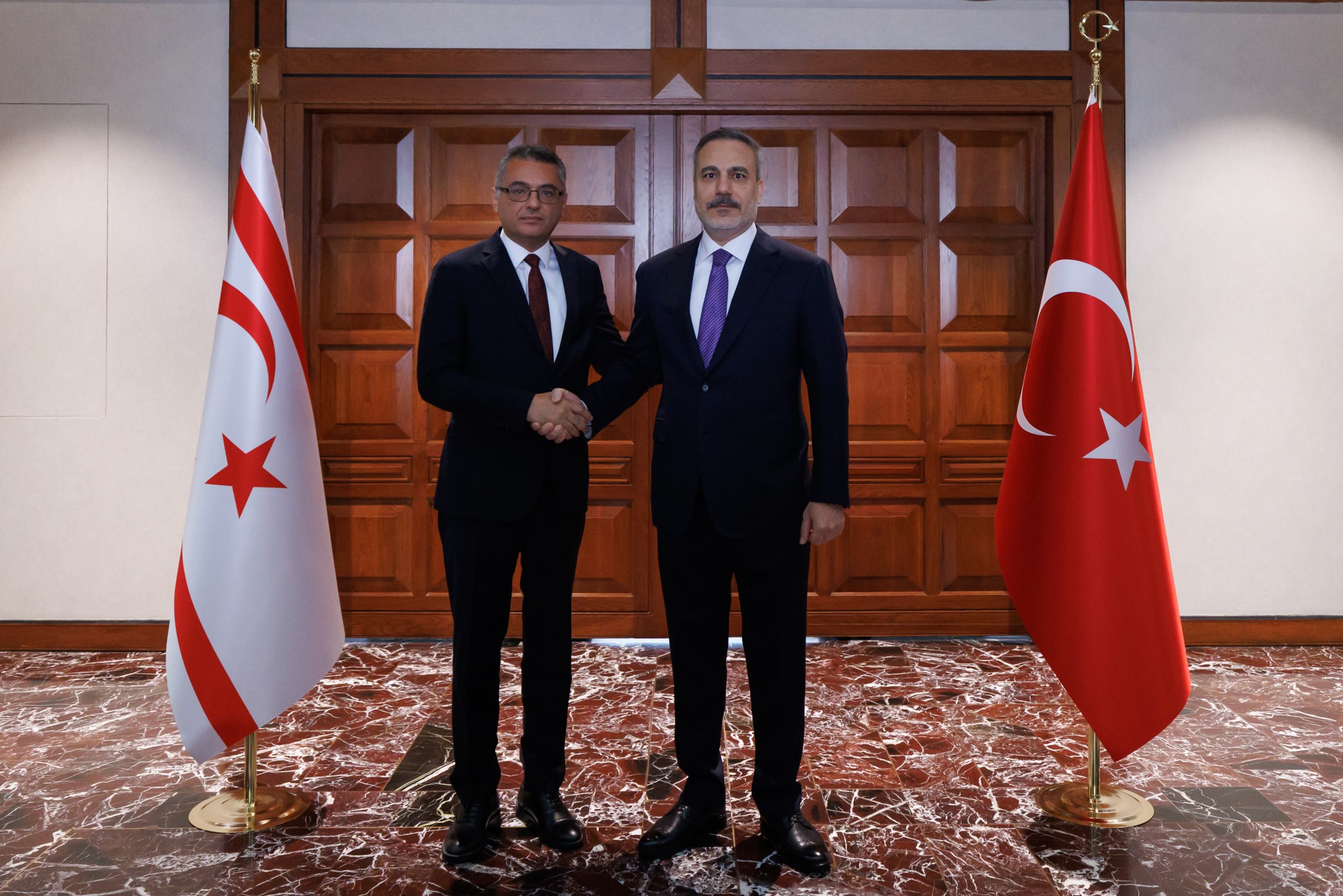 Cumhurbaşkanı Erhürman Ankara’da TC Dışişleri Bakanı Fidan ile görüştü