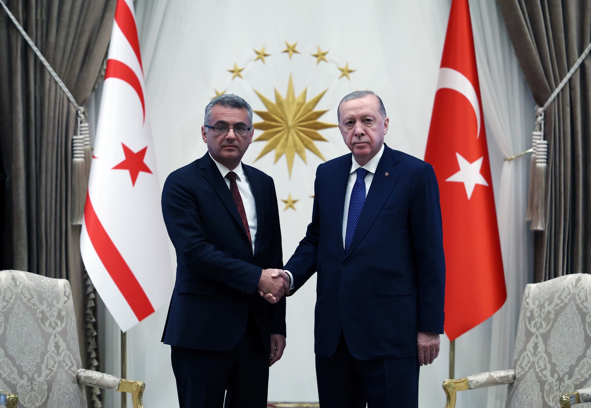 Cumhurbaşkanı Erhürman ve TC Cumhurbaşkanı Erdoğan ortak basın toplantısı düzenlendi