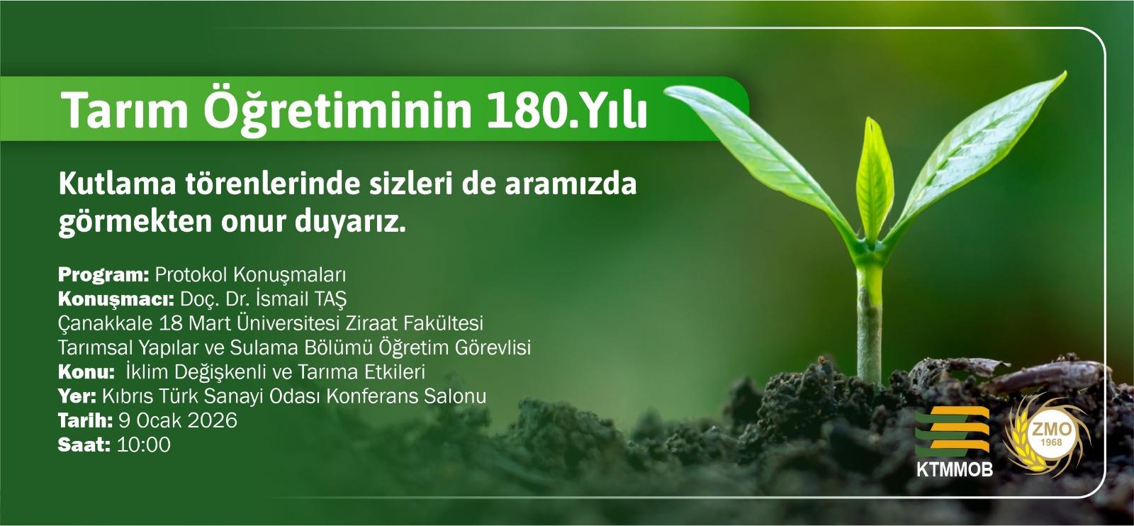 İklim değişliğinin tarıma etkileri konuşulacak