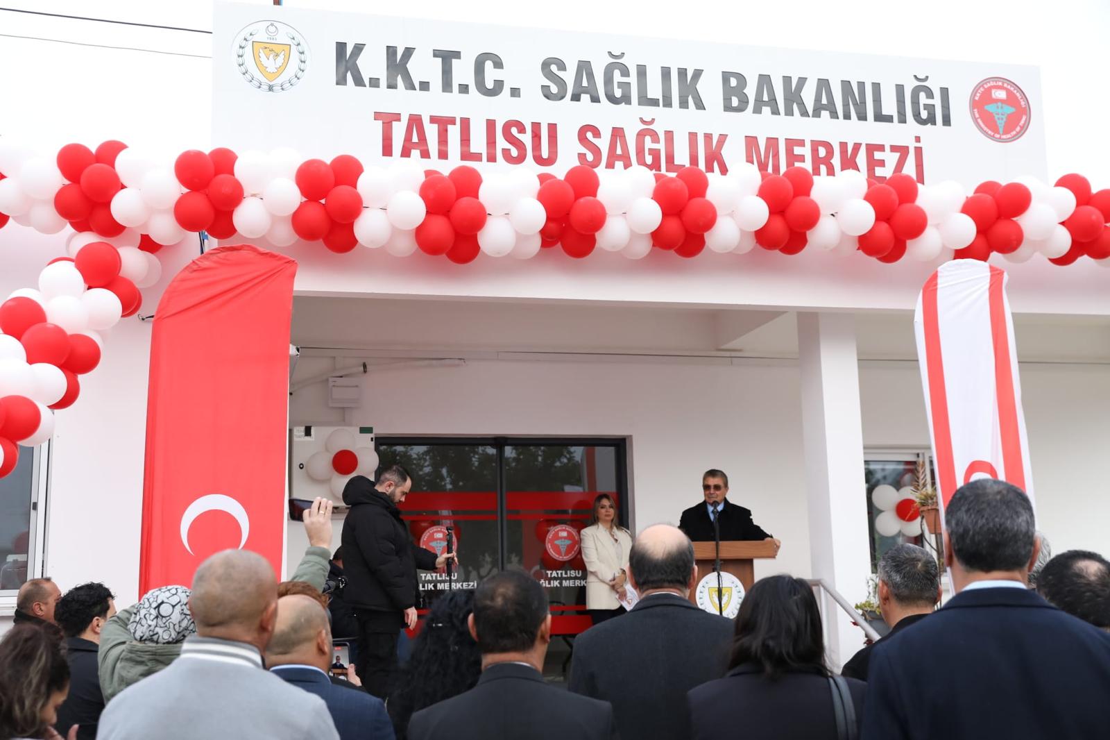 Tatlısu Sağlık Merkezi hizmete girdi. Başbakan Üstel: “Şubattan itibaren sağlıkta tam mesaiye geçilecek”