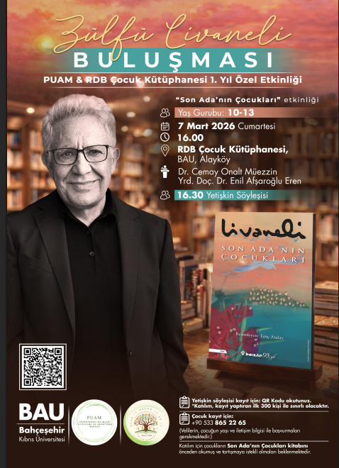 Zülfü Livaneli, Bahçeşehir Kıbrıs Üniversitesi’nde okurlarla buluşacak