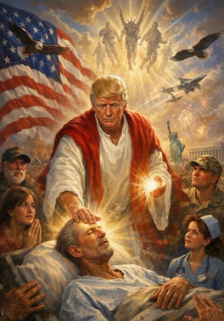 Papa’yı eleştiren Trump, kendisinin İsa gibi tasvir edildiği görseli paylaştı