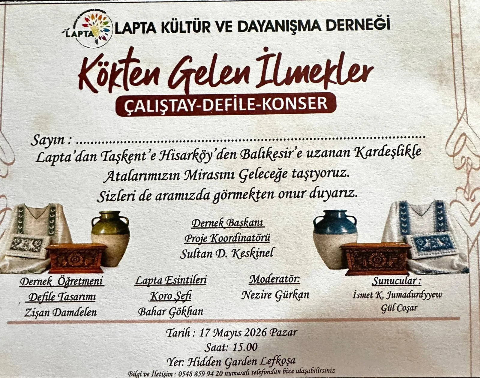 “Kökten Gelen İlmekler” etkinliği düzenleniyor