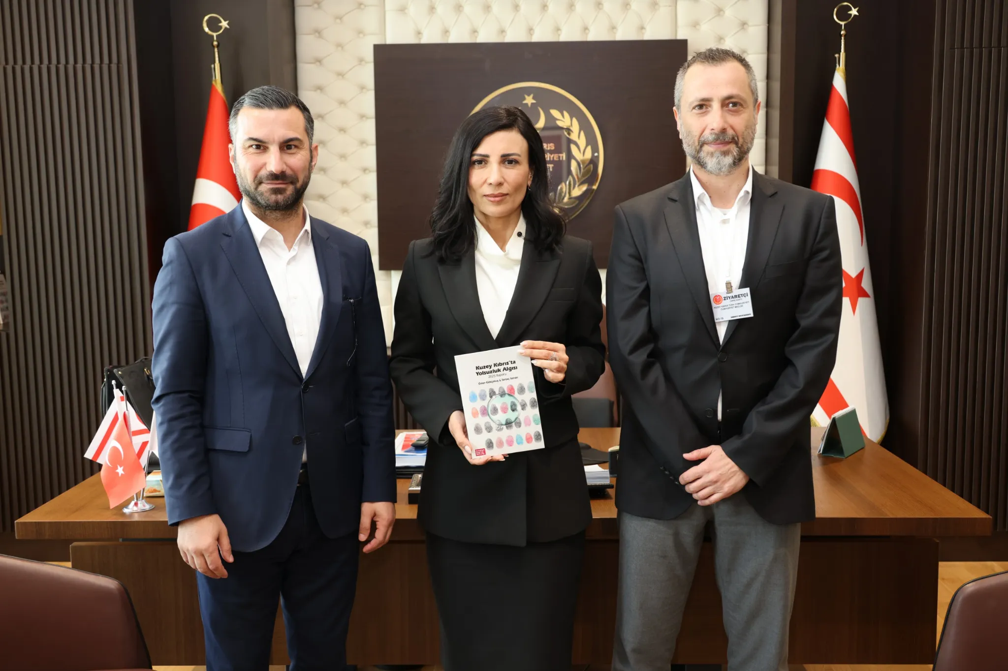 “Kuzey Kıbrıs’ta Yolsuzluk Algısı” raporu Özdenefe’ye sunuldu