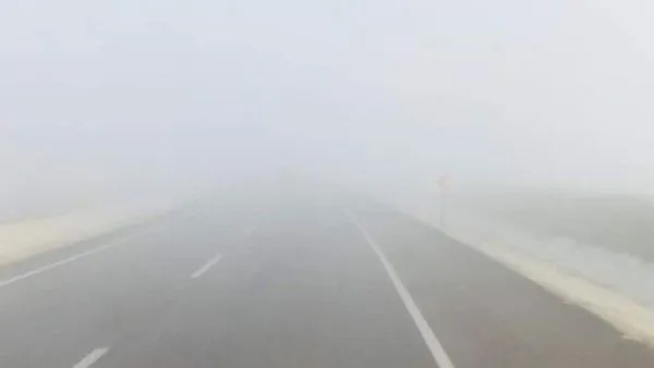 Lefkoşa, Gönyeli ile Gönyeli çemberi ve Kuzey çevre yolunda sis nedeniyle görüş mesafesi azaldı