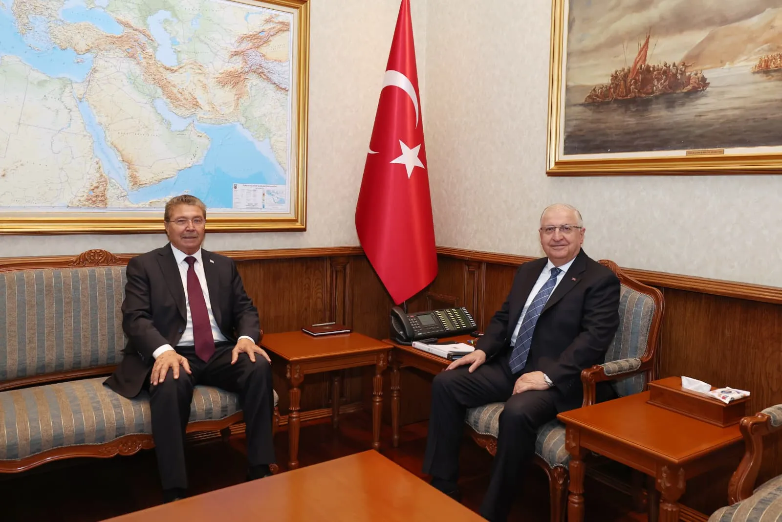 Üstel, Ankara’da Türkiye Milli Savunma Bakanı Güler ile görüştü