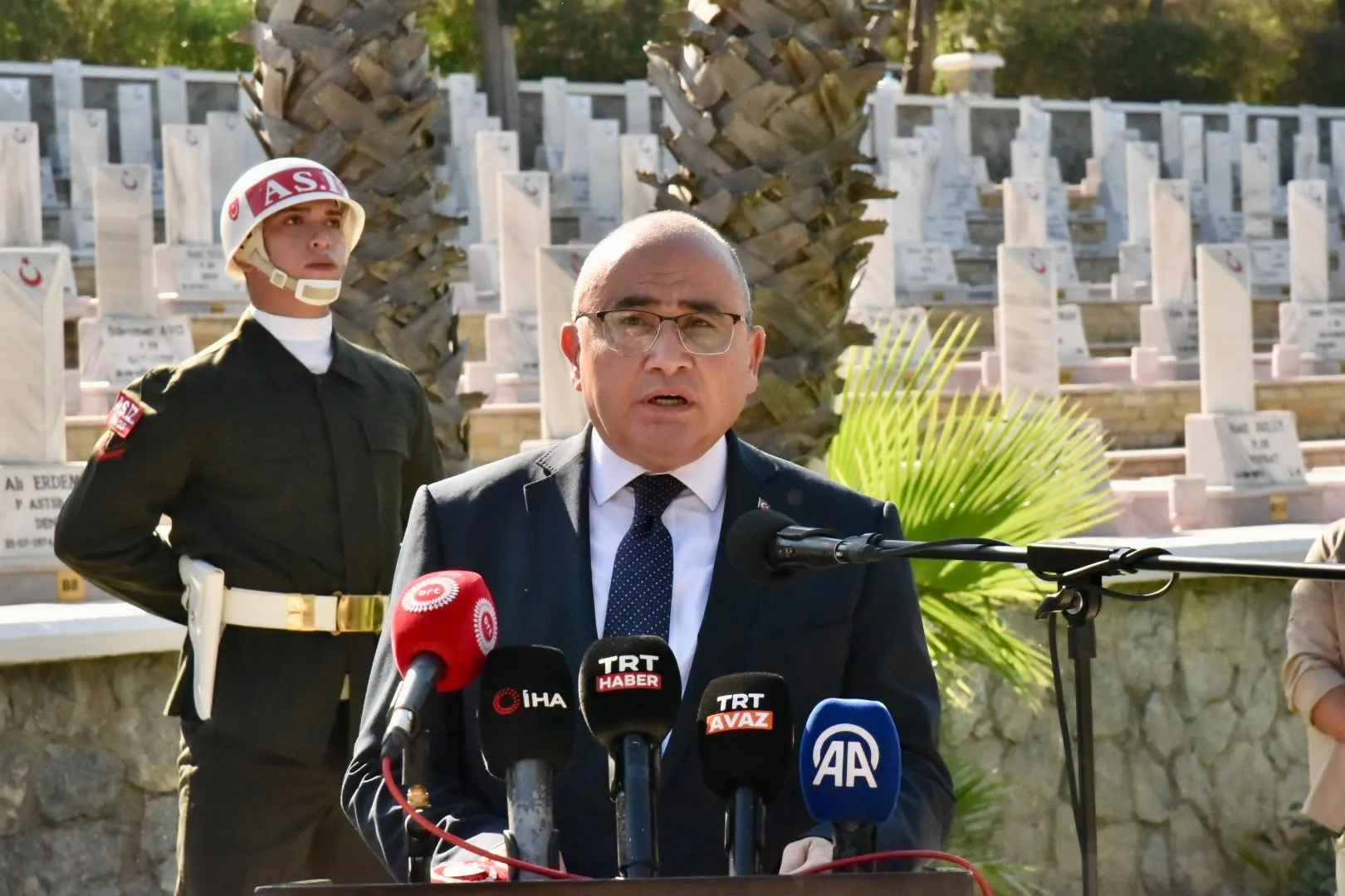 Boğaz Şehitliği’nde 15 Temmuz töreni.. Başçeri: “İrade de zafer de bizimdir”