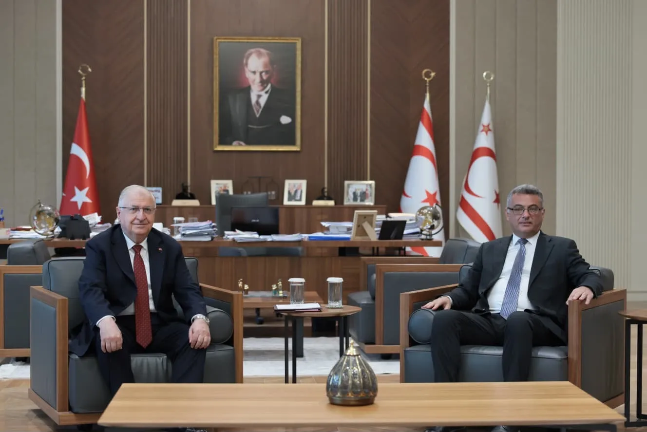 Cumhurbaşkanı Erhürman, Milli Savunma Bakanı Güler'i kabul etti