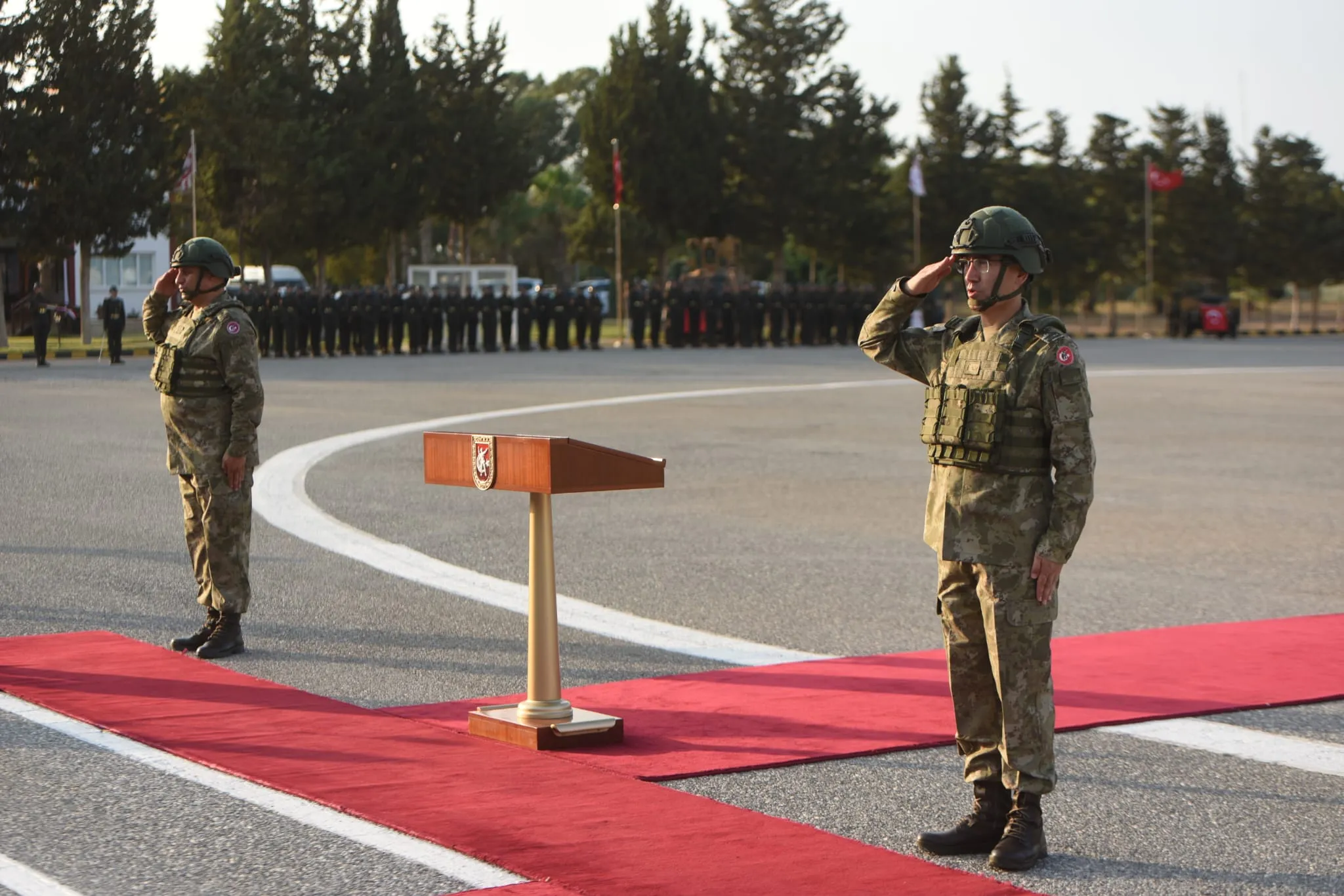 Güvenlik Kuvvetleri Komutanlığı 4. Piyade Alayı Sancak Devir Teslim Töreni Gülseren’de yapıldı