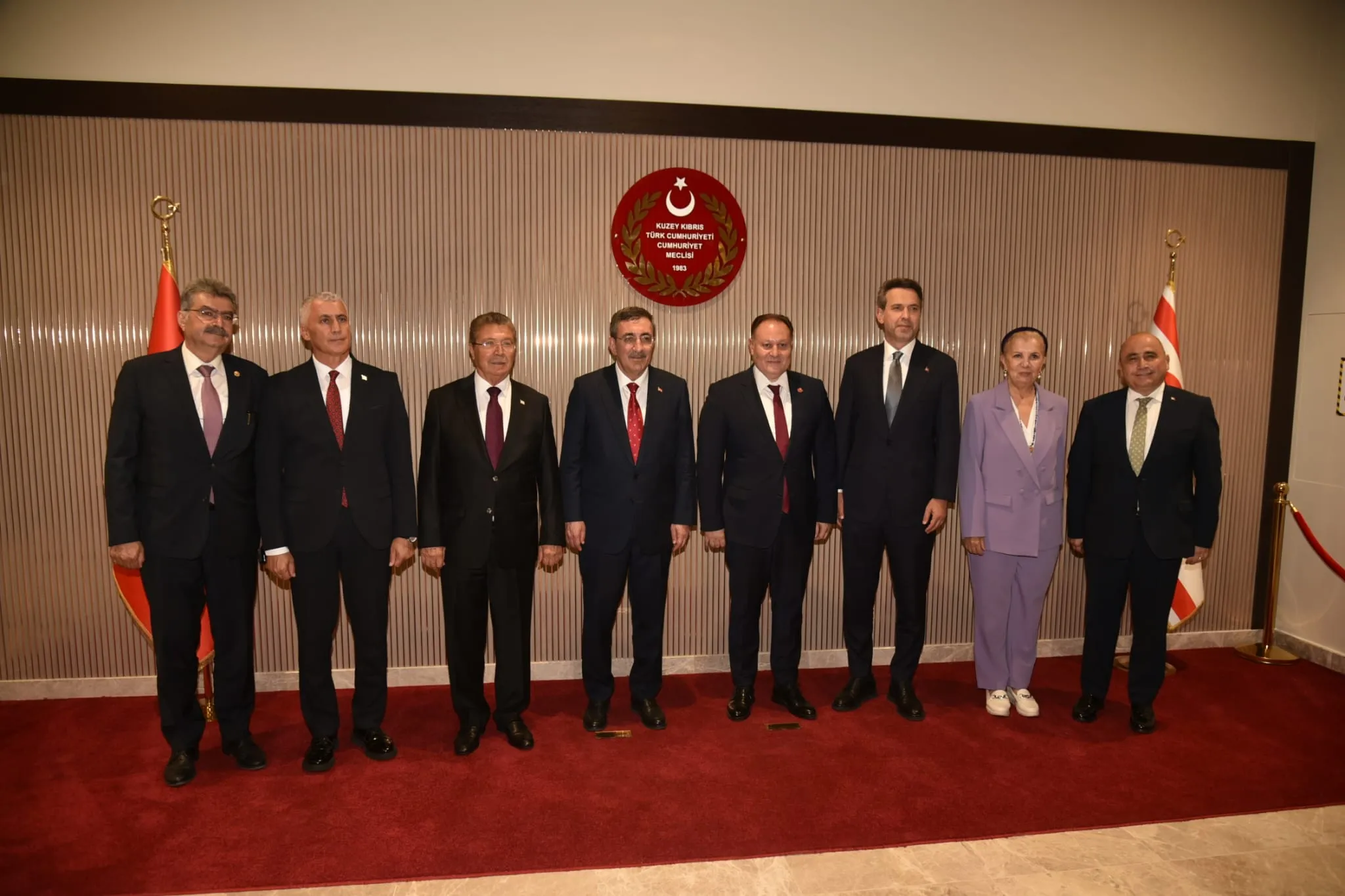 TC Cumhurbaşkanı Yardımcısı Yılmaz, Cumhuriyet Meclisi Başkanı Öztürkler’i ziyaret etti