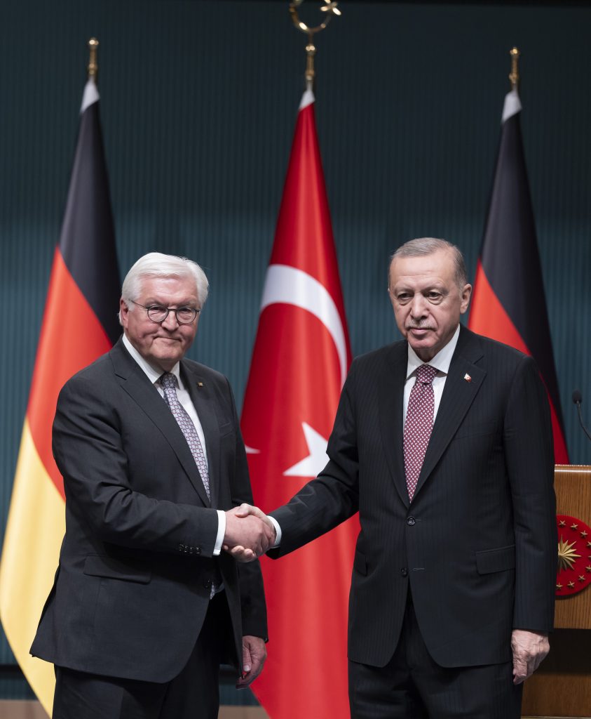 Almanya Cumhurbaşkanı Steinmeier, Türkiye Cumhurbaşkanı Erdoğan ile ortak basın toplantısında konuştu